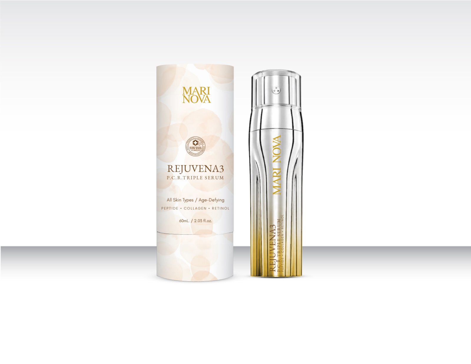 REJUVENA 3 P.C.R TRIPLE SERUM Face Oil + Collagen Essence